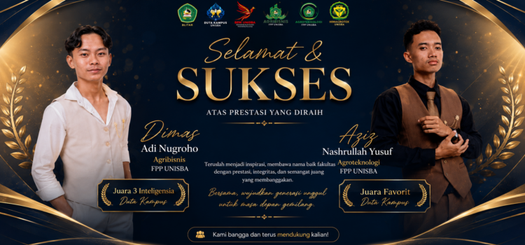 Mahasiswa Agribisnis dan Agroteknologi FPP UNISBA Torehkan Prestasi di Duta Kampus 2026 Mahasiswa Agribisnis dan Agroteknologi FPP UNISBA Torehkan Prestasi di Duta Kampus 2026